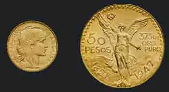 Investir dans l'or pour moins de 10 000 € avec des pièces 20 francs or et 50 pesos