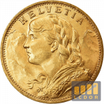 20 Francs Or Vreneli